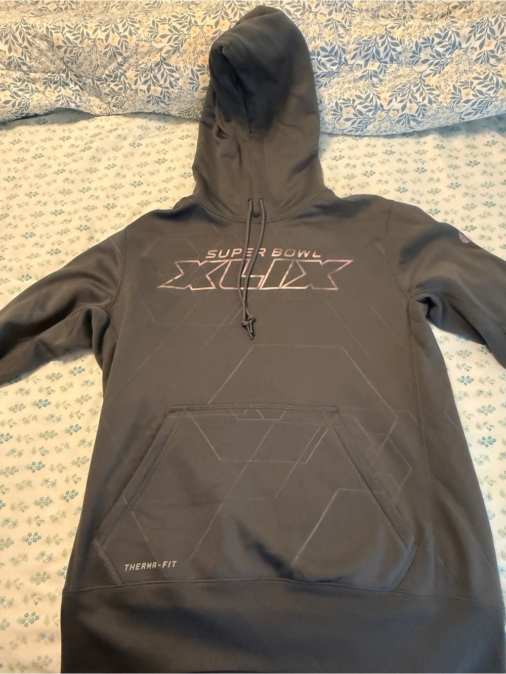 Nike NFL Super Bowl XLIX Therma-Fit Hoodie - Dark Gray Size Medium